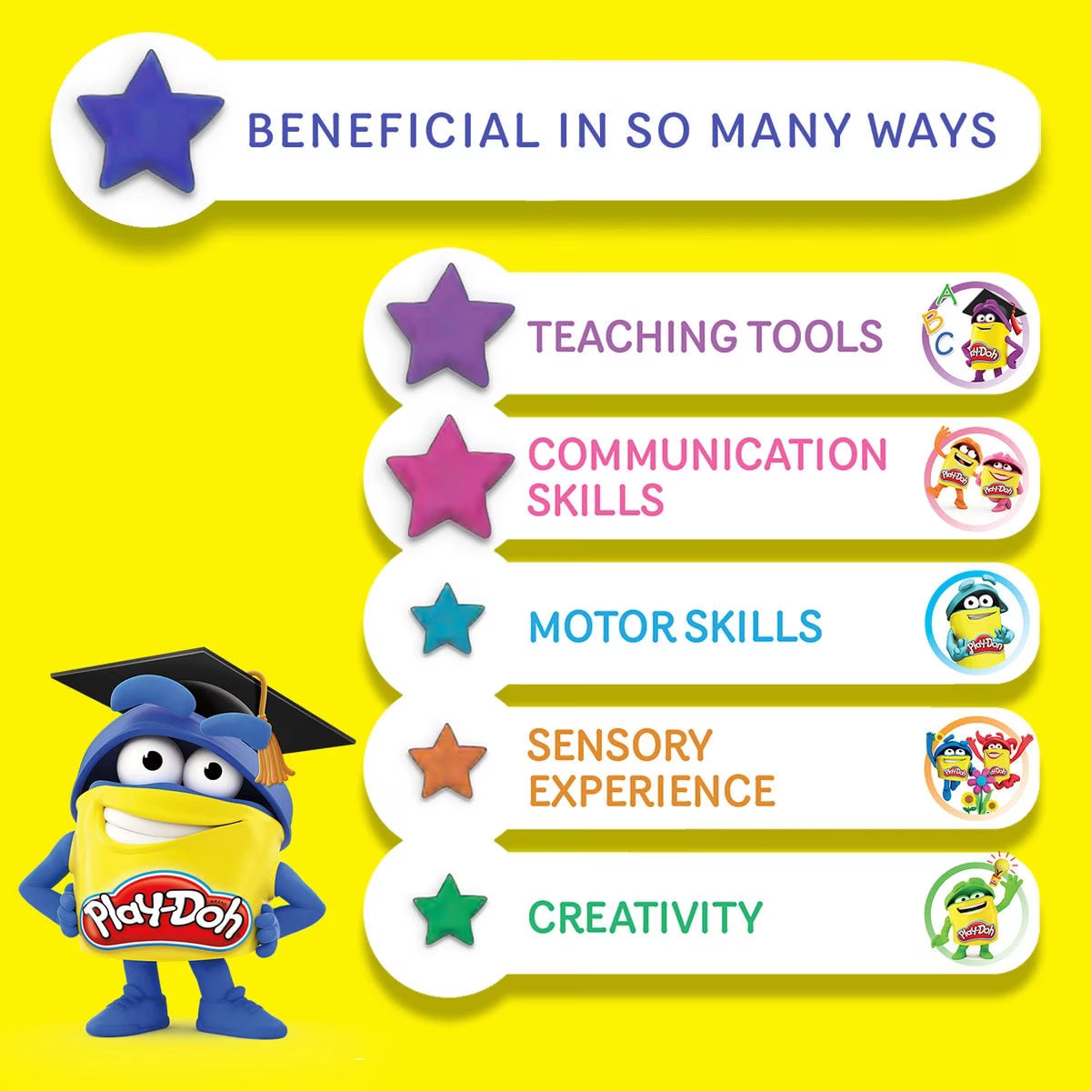 Play-Doh 8 Pack Modelling Compound Assorted Colours