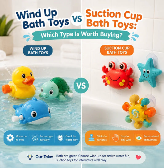 Wind Up Bath Toys vs Suction Cup Bath Toys: Which Type Is Worth Buying?