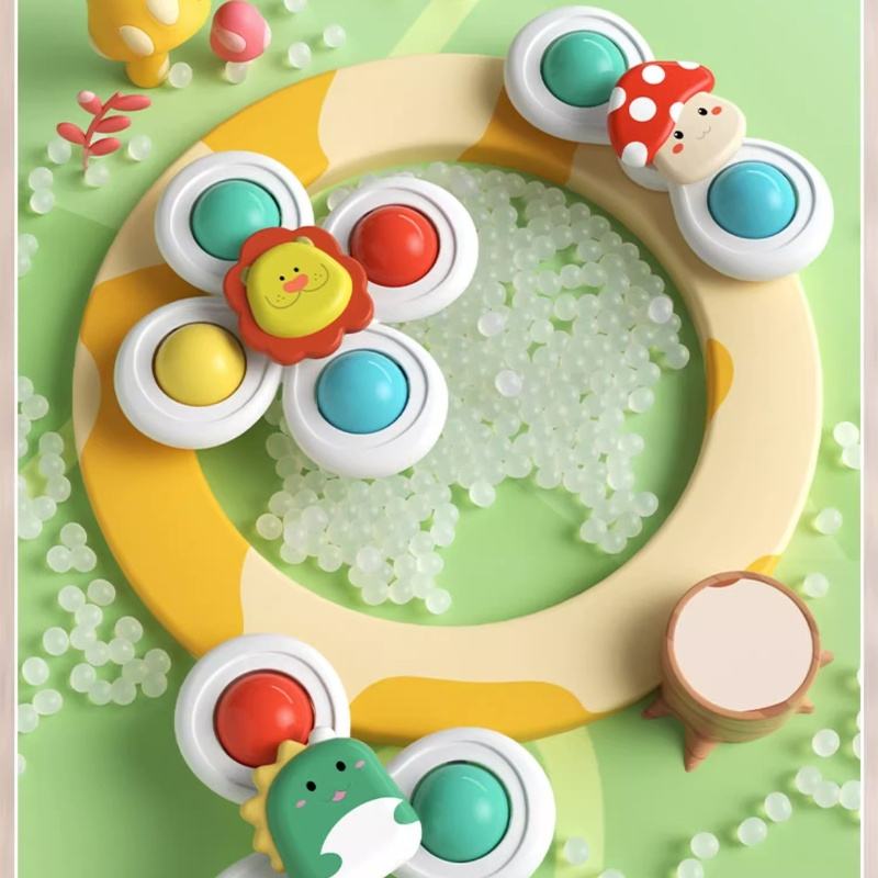 3PCSSuctionCupSpinnerToysforBabies