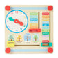 Wooden Busy Board Bench | Montessori Activity Toy for Toddlers