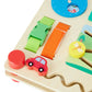 Wooden Busy Board Bench | Montessori Activity Toy for Toddlers