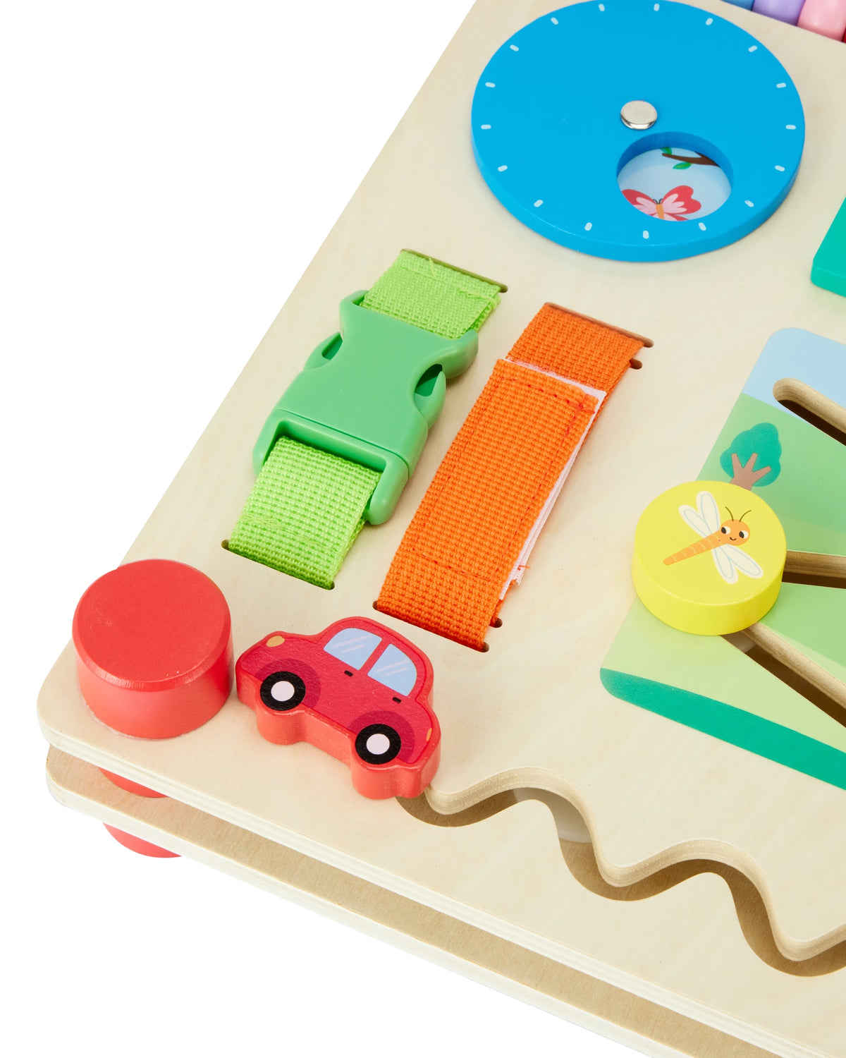Wooden Busy Board Bench | Montessori Activity Toy for Toddlers