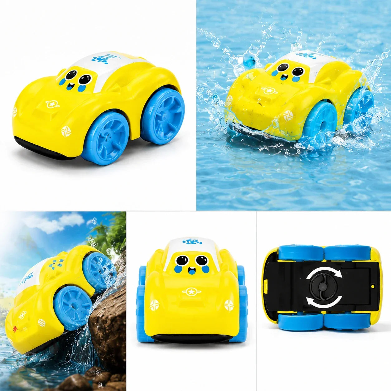 Amphibious Stunt Toy Car for Kids