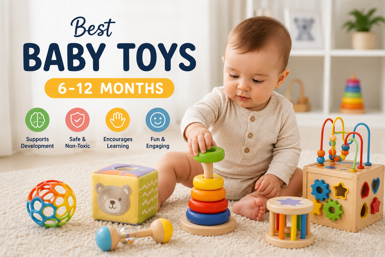 Best Baby Toys for 6–12 Months – Safe, Educational & Engaging Toys