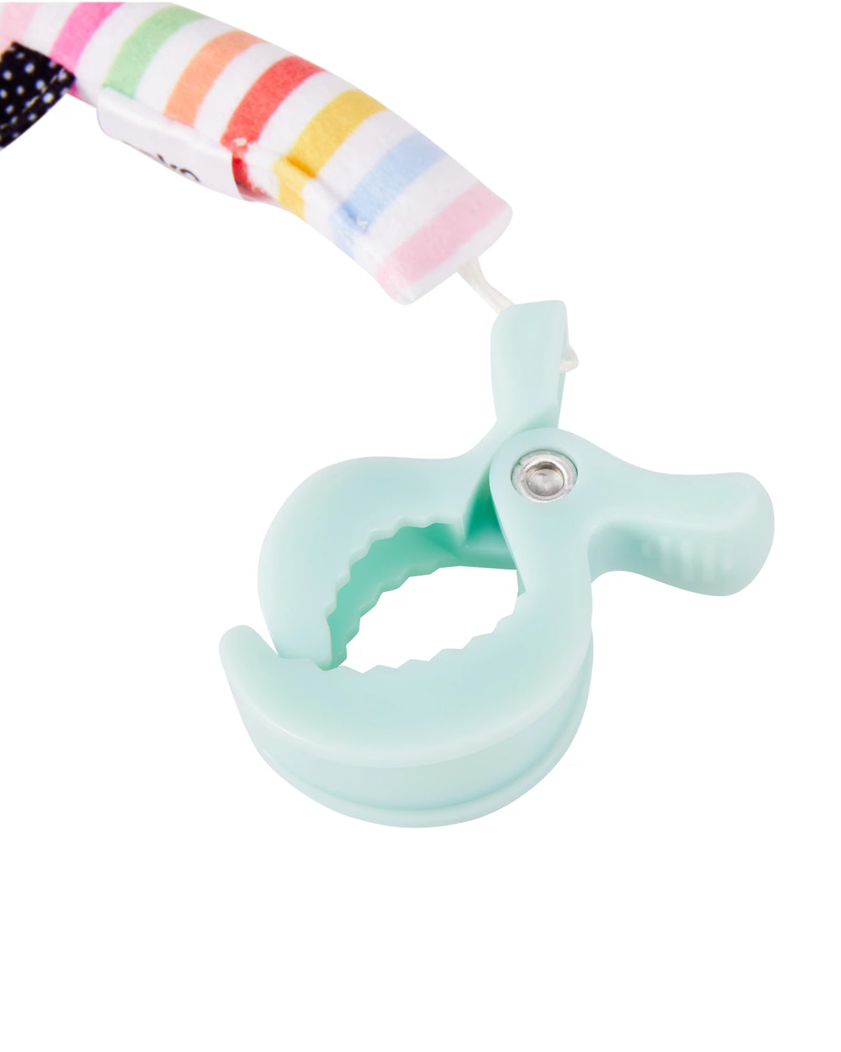 Clip-On Sensory Stroller Toy for Babies | Mirror Teether Rattle