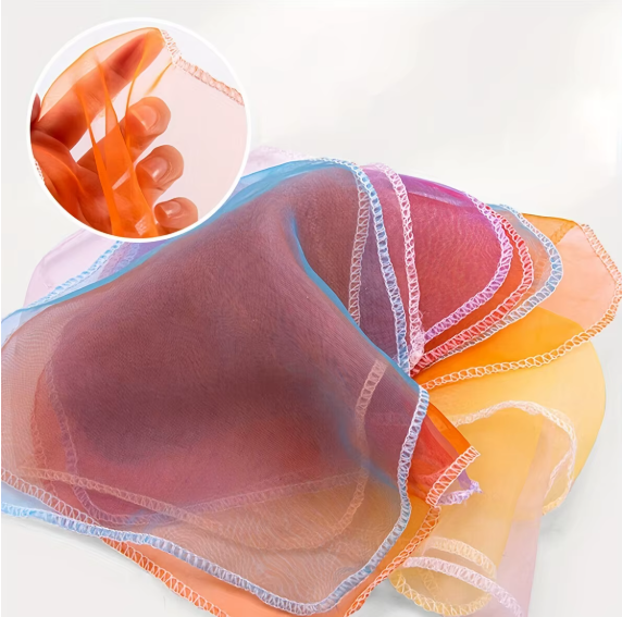 Colorful Sheer Sensory Scarves for Babies