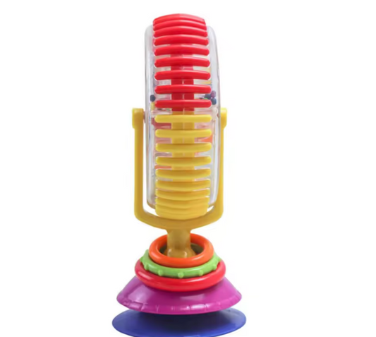 Colorful Suction Cup Spinning Rattle Toy