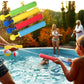 Family Pool Fun with Foam Water Blasters
