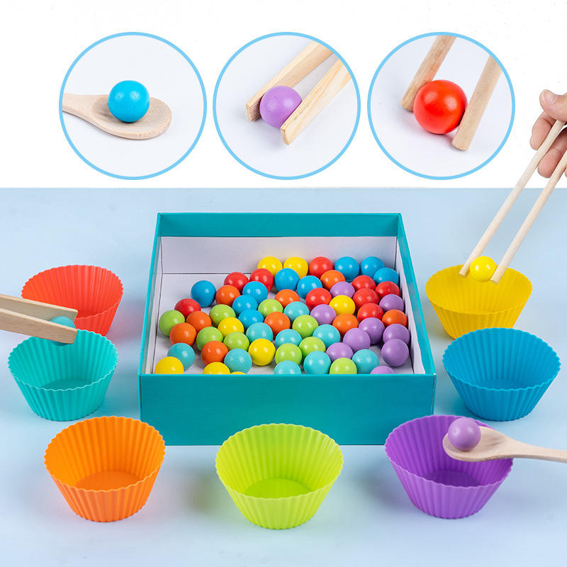 Math Counting Toy with Bead Matching Set