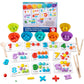 Math Counting Toy with Bead Matching Set