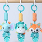 Hanging Elephant, Dinosaur and Fox Rattle Toys for Babies