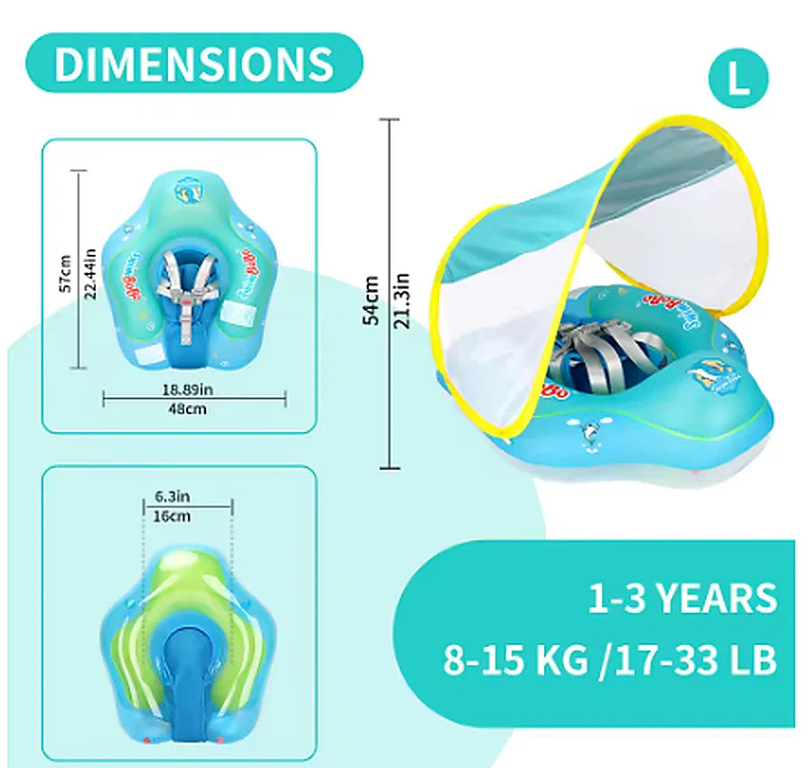 Large Baby Swim Float for Ages 1–3 Years