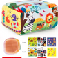Montessori Baby Tissue Box with Sensory Scarves