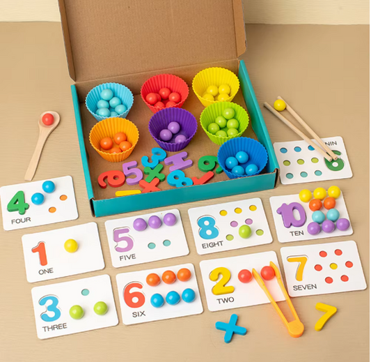 Montessori Counting & Sorting Kit – Educational Math Learning Toy for Kids