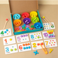 Montessori Math Counting & Color Sorting Toy Set – Early Learning Educational Game for Kids