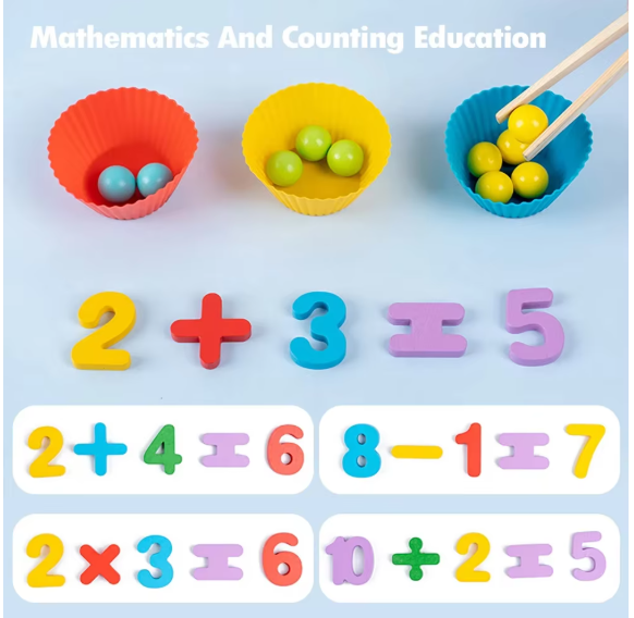 Montessori Math Counting Toy – Number Recognition & Early Learning Game
