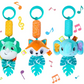 Musical Hanging Animal Rattle Toys for Babies