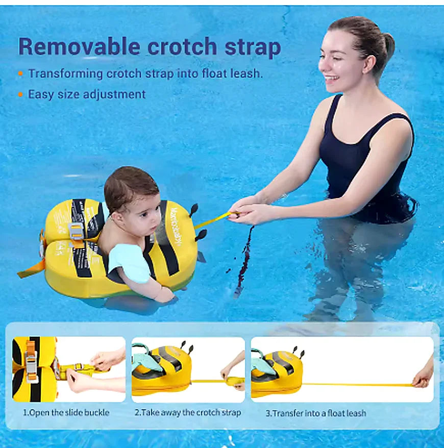 Removable Crotch Strap with Adjustable Safety Leash
