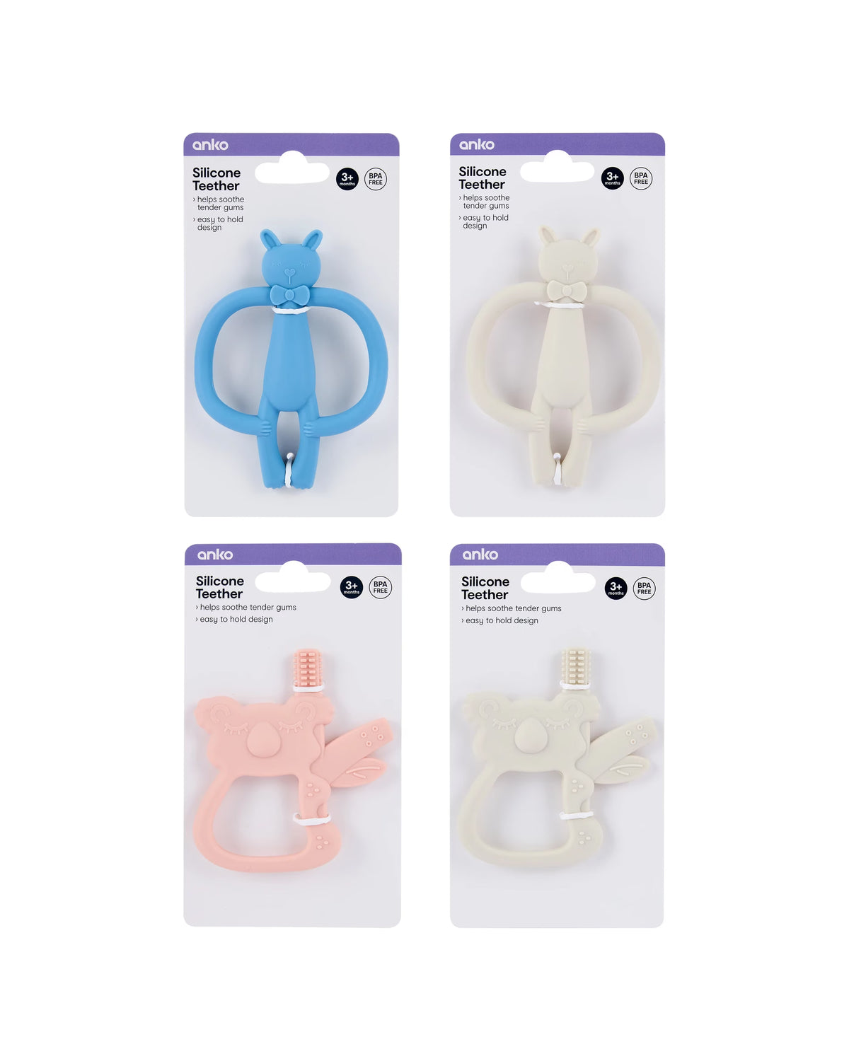 Silicone Teether or Stacking Rings for Babies