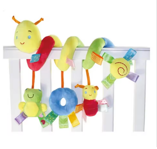 Spiral Hanging Caterpillar Activity Toy for Baby Cribs