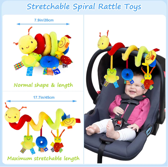 Stretchable Spiral Baby Rattle Toy