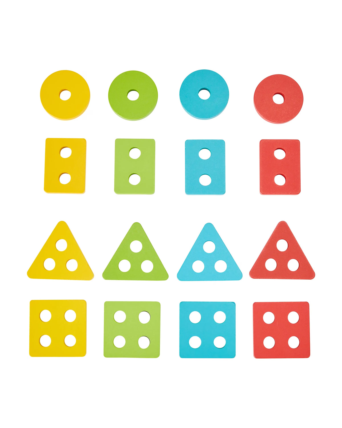 Wooden Shape Sorter Developmental Toy for Toddlers