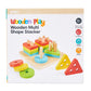 Wooden Shape Sorter Developmental Toy for Toddlers
