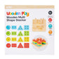 Wooden Shape Sorter Developmental Toy for Toddlers