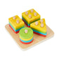 Wooden Shape Sorter Developmental Toy for Toddlers